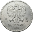 POLSKA, 5 ZŁOTYCH 1930, SZTANDAR 