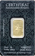 Złoto, sztabka, 5 g Au999, Exchange Group