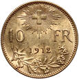 Szwajcaria, 10 franków 1912