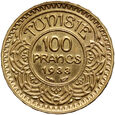 Tunezja, 100 franków 1933 A