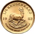 RPA, Krugerrand 1982, 1/4 uncji złota