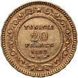Tunezja, 20 franków 1892 A