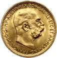 Austria, Franciszek Józef I, 10 koron 1912, Nowe bicie