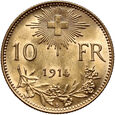Szwajcaria, 10 franków 1914