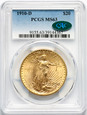 USA, 20 dolarów 1910 D, Denver, Statua, PCGS MS63