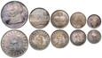 Iran, Mohammad Reza, zestaw monet z 1971, 2500 lat imperium perskiego