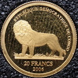 Demokratyczna Rep. Kongo	Babe Pig	20 franków	2006	1,24 g	Au 999