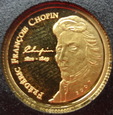 Wybrzeże Kości Słoniowej Chopin 1500 franków	2007	1 g	Au 999