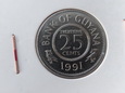 [1479*] Guyana 25 cents 1991 r.