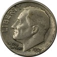 USA: 1 dime 1957 r. Ag 900, 2,47 g.