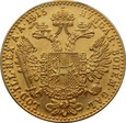 AUSTRIA: Dukat 1915 rok. Złoto 986, 3,49 g
