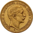 NIEMCY, 20 marek 1906 r. Au 900. 7,95 g. WILHELM II