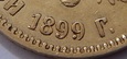 ROSJA: 10 rubli 1899 rok.  Otwarta 9.