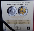 FIJI: 10 dolarów 2014 r. Lunar Rok Konia. St. L (2)