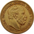 NIEMCY PRUSY 20 marek 1887 r. Wilhelm II. Au 900