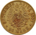 NIEMCY PRUSY 20 marek 1887 r. Wilhelm II. Au 900
