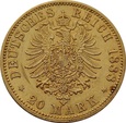 NIEMCY, 20 marek 1888 r. Au 900. Fryderyk III