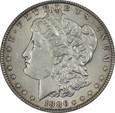 USA: Morgan, 1 dolar 1886 rok, efektowna patyna.