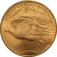 USA: 20 dolarów 1908 r.  Au 900, 33,43 g. Saint Gaudens. 