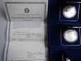 USA: 3 x 1 dolar 1987, monety w eleganckim etui + certyfikaty