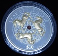 FIJI: 10 dolarów 2014 r. Lunar Rok Konia. St. L