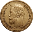 ROSJA: 5 rubli 1897 rok.  Au 900, 4,29 g. (А.Г)