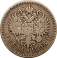 ROSJA: rubel 1898 **, Mikołaj II