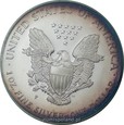 USA: 1 dolar 1997 rok. SILVER EAGLE. Kolorowa patyna.