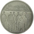 10 złotych 2000 r. 30 rocznica grudnia 1970