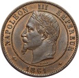 FRANCJA: 10 centimes 1861 rok. Napoleon III. PCGS 64 BN