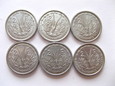 Zestaw 6 monet KAMERUN Francuska Afryka - 2 FRANKI 1948 - 1955