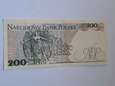 Banknot 200 zł Jarosław Dąbrowski 1988 r seria EE stan 3-