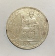 Indochiny Francuskie 1 piastr 1925 A, Paryż, srebro próby 900