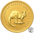 Australia 25 dolarów 2006 kangur 1/4 uncji złota st.1