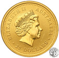 Australia 25 dolarów 2006 kangur 1/4 uncji złota st.1
