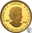 Kanada 350 dolarów 2011 Mountain Avens (1 uncja złota) NISKI NAKŁAD