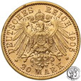 Niemcy Saksonia 20 Marek 1905 E st.1