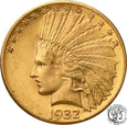 USA 10 dolarów 1932 Indianin Philadelphia st.1-