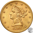 USA 10 dolarów 1901 Philadelphia st.1-