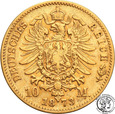 Niemcy Prusy 10 Marek 1873 B st.3+