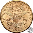 USA 20 dolarów 1869 S RZADKA st.2