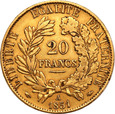 Francja 20 franków 1851 A II Republika st.2