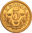 Szwecja 5 koron 1901 Oskar II st.1