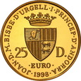 Andora. 25 dinarów 1998 Deklaracja Praw Człowieka st. L
