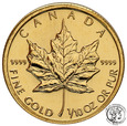 Kanada 5 dolarów 1998 liść klonowy 1/10 uncji złota st.1