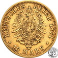 Niemcy Prusy 10 Marek 1874 C st.3+
