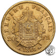 Francja 20 franków 1866 A Paryż Napoleon III st.1