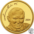 Wyspy Mariańskie 5 dolarów 2004 Jan Paweł II 1/25 uncji złota st.L