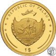 Palau 1 dolar 2007 Jan Paweł II 1/25 uncji złota st.L
