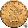 USA 10 dolarów głowa 1881 S San Francisco st. 1-